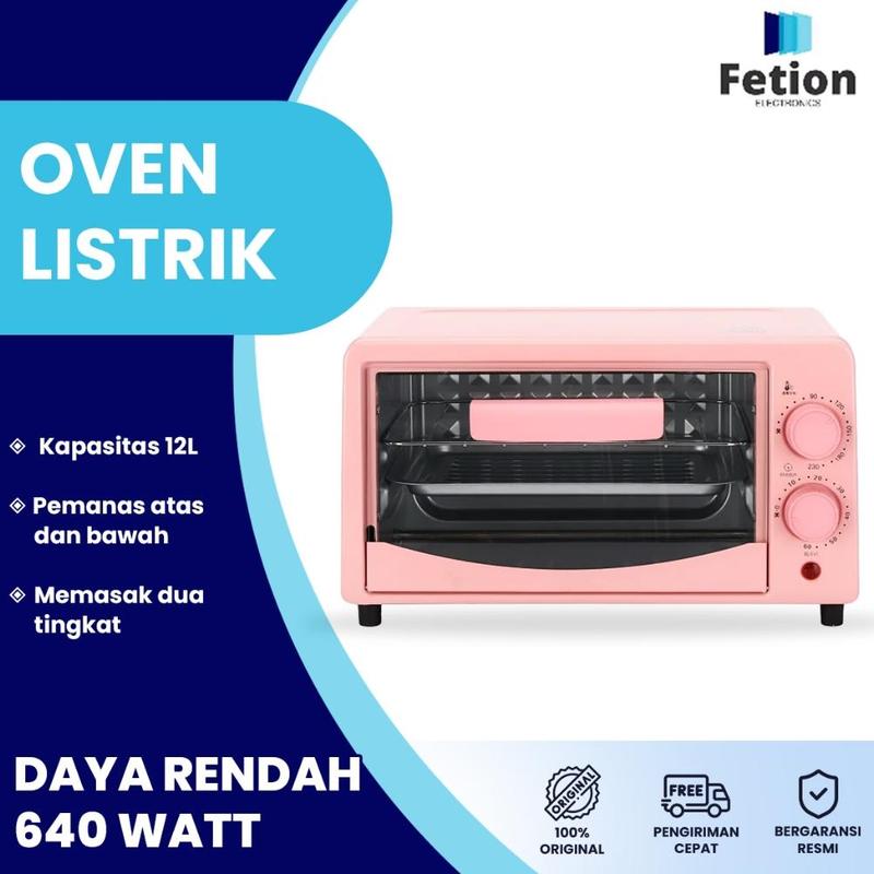 Oven Listrik 12L Serba Guna Oven Listrik Low Watt Dengan Pengatur Suhu 1