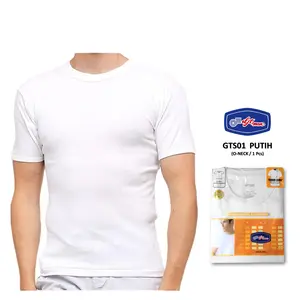Kaos Dalam Pria GTMAN O-NECK GTS01 PUTIH ISI 1PCS