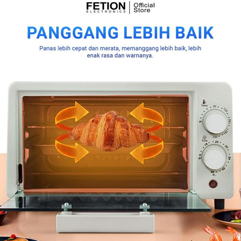 Oven Listrik 12L Serba Guna Oven Listrik Low Watt Dengan Pengatur Suhu 0