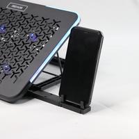 Gambar Rexus B145 Breeze Cooling Pad With RGB Color And Phone Holder B-145 Fan CoolingPad Notebook - Black dari Officiall Brands Kota Administrasi Jakarta Barat 2 Tokopedia