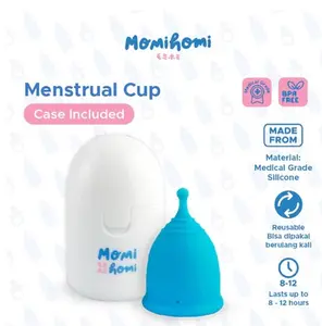 PROMO Momi Homi S03 Girls Menstrual Cup Pengganti Pembalut Wanita Silikon Reusable Silicone Grade