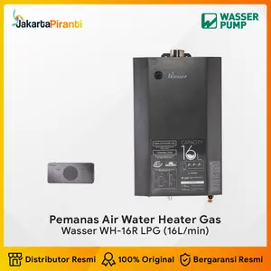 Pemanas Air Water Heater Gas 16 liter/menit Wasser WH-16R LPG
