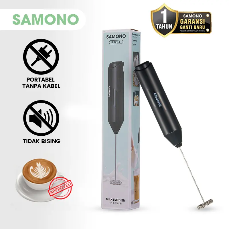 SAMONO Pengocok Susu Milk Frother Mixer Portable Foam Kopi Susu Latte