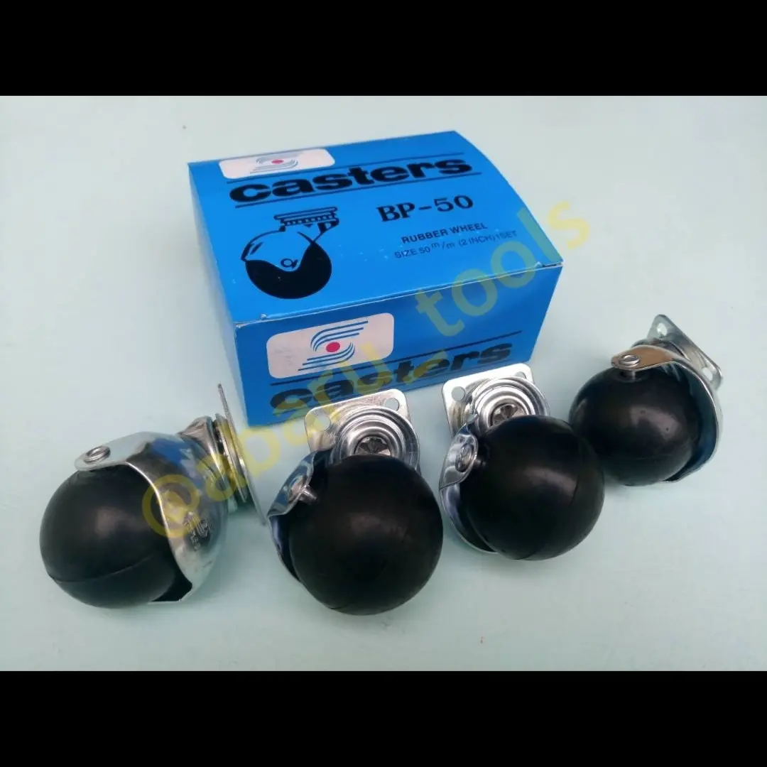 1 SET ISI 4 RODA TG 50 RRT RODA SALON BULAT KARET HITAM RODA TG50