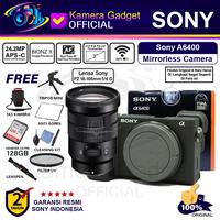 Gambar Sony Alpha A6400 + Sony E PZ 18-105mm F4 G OSS Lens Mirrorless dari Kamera Gadget Official Kota Administrasi Jakarta Pusat 1 Tokopedia