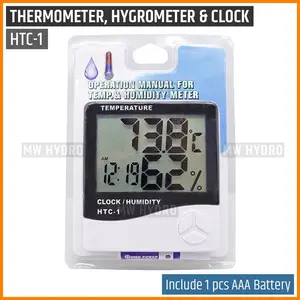 Alat Pengukur Suhu Ruangan Unik Cek Temperature Dan Kelembaban Digital - HTC1