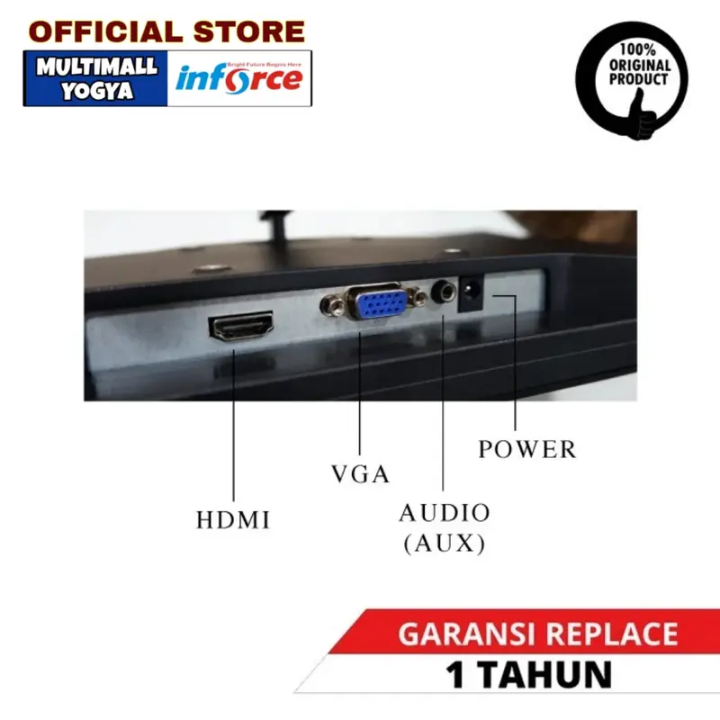 Inforce Monitor 2400AT 24" HDMI + VGA Full HD 75Hz 5ms Speaker 3