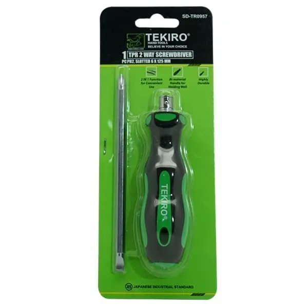 TEKIRO OBENG TPR/ 125mm SD-TR0957 OBENG BOLAK BALIK +/-