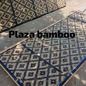 Anyaman bambu motif 2,5 mtr x 10 mtr | Bilik bambu full kulitan