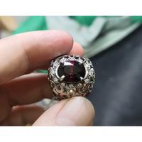 Gambar Cincin Batu Permata Natural Rhodolite Garnet GR003 Dark Red Indah Ikatan Perak dari CNC phoneshop Kota Administrasi Jakarta Pusat 5 Tokopedia