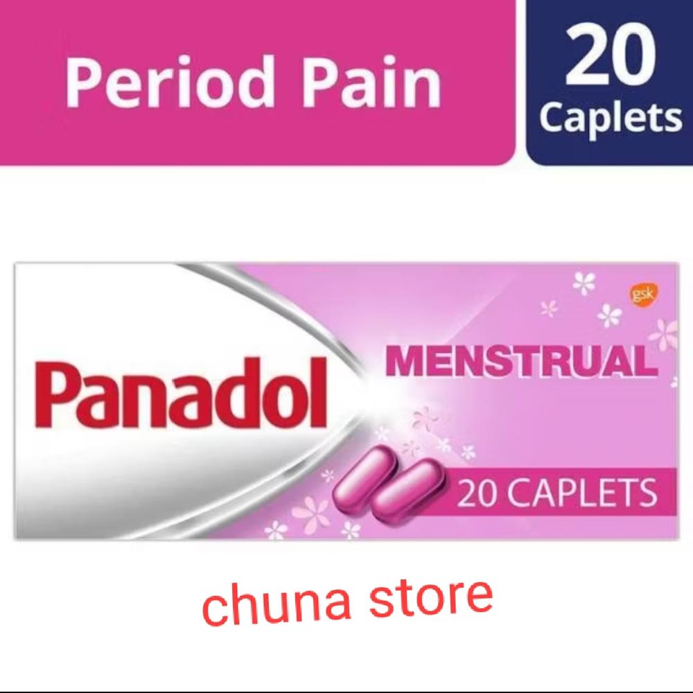 Panadol menstrual 100% original period pain relief 20 caplets