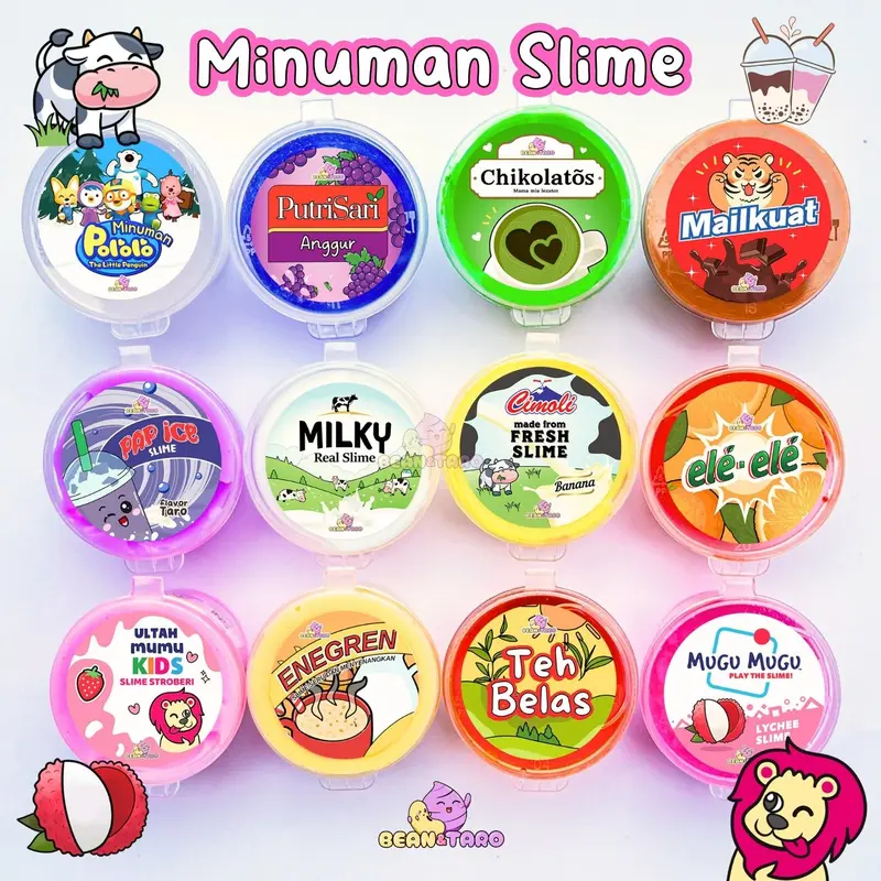 MINUMAN SLIME 25 ML BY SLIME BINTARO || TOFU SLIME|| JIGGLY SLIME || SLIME TERMURAH || SLIME HEMAT 0
