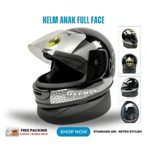 Helm Full Face Anak Anak Junior Premium Standard SNI Batman