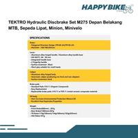 Gambar FRONT HYDRAULIC DISC BRAKE SET TEKTRO M275 dari Happy Bike Kota Administrasi Jakarta Selatan 5 Tokopedia