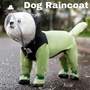 Siap Kirim Baju anjing Dog raincoat jas hujan anjing dog raincoat protects the entire body from rain