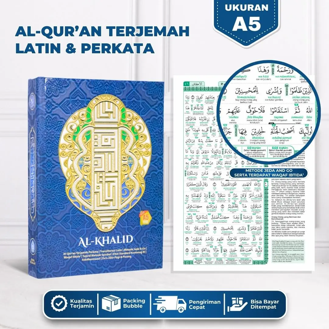 Alquran Terjemah Per kata Latin Al Khalid Al Quran A5 Per kata Latin Terjemahan