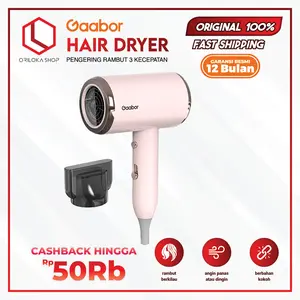 Gaabor Hair Dryer Alat Pengering Rambut Basah Kusut Cahaya Biru Anion Teknologi Blu-Ray
