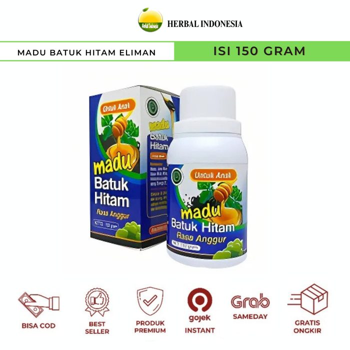 Gambar Madu Batuk Hitam Untuk Anak El-Iman Rasa Anggur 150gr dari Herbal Indonesia Jakarta Timur Tokopedia