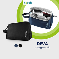 Gambar TORCH Deva Charger Pouch Mouse Headset Handsfree TWS Kabel Organizer Multifungsi Muat Banyak Anti Noda - Black dari Torch.id Kota Depok 1 Tokopedia