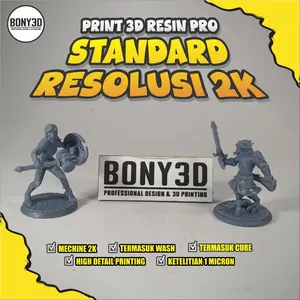Print 3D Resin Pro Standar Resolusi 2K
