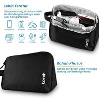 Gambar TORCH Deva Charger Pouch Mouse Headset Handsfree TWS Kabel Organizer Multifungsi Muat Banyak Anti Noda - Black dari Torch.id Kota Depok 4 Tokopedia