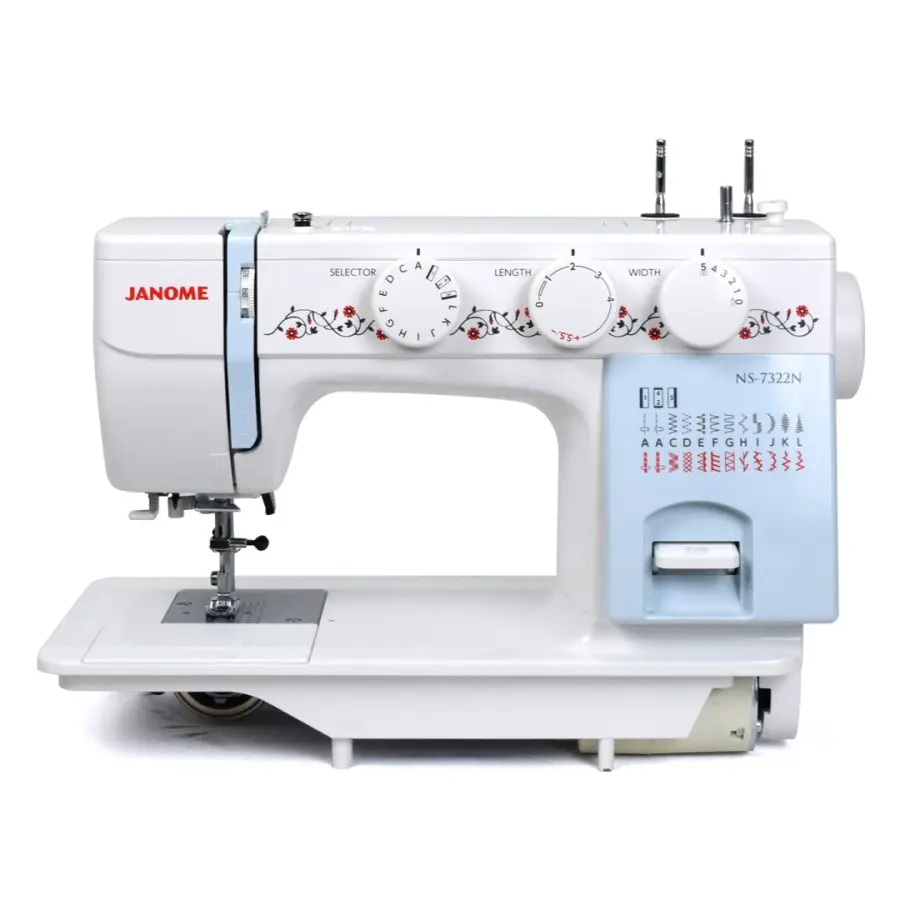 Mesin Jahit JANOME NS 7322N - Semi Portable Body Besi
