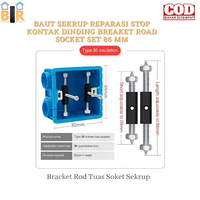 Gambar Saklar Dinding Baut Sekrup Reparasi Stop Kontak Dinding Breaket Road Socket SET 86mm dari raftechbandung Kota Bandung 3 Tokopedia