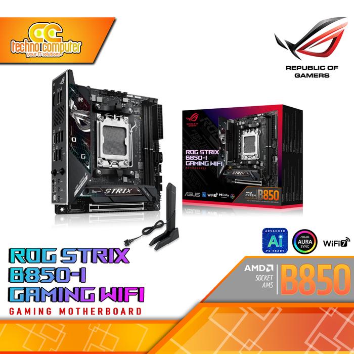Gambar MOTHERBOARD ASUS ROG STRIX B850-I GAMING WIFI - ITX, AM5, B850, DDR5 dari Techno Computer Bali Kota Denpasar Tokopedia
