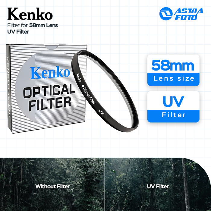 Gambar Filter UV Kenko 58mm Pelindung Lensa Protector MCUV dari Astra Foto Kota Administrasi Jakarta Pusat Tokopedia