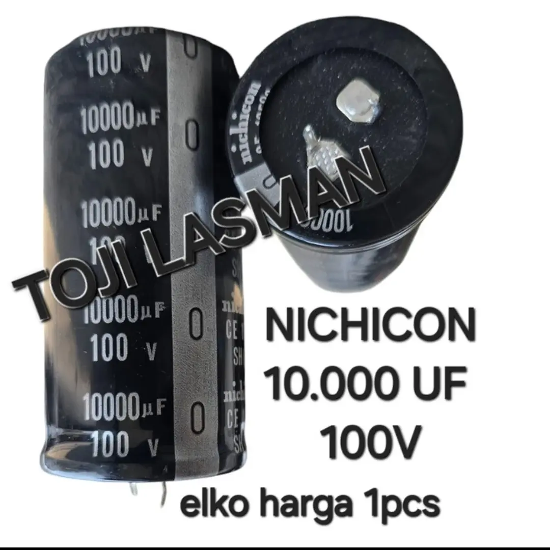 ( 10.000 uf 100v NICHICON )  ELKO ELCO SUPER ORIGIN ORIGINAL ORI ASLI ISI FULL 10.000UF 100 V VOLT LIMITED EDITION 10000uf 10.000uf 100v isi full penganti elna bombardir rubycon rubicon dll 10000 uf mikto 80v 100v 63v dll