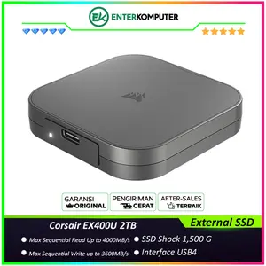 Corsair EX400U 2TB USB4 External SSD - CSSD-EX400U2TB / SSD 2TB