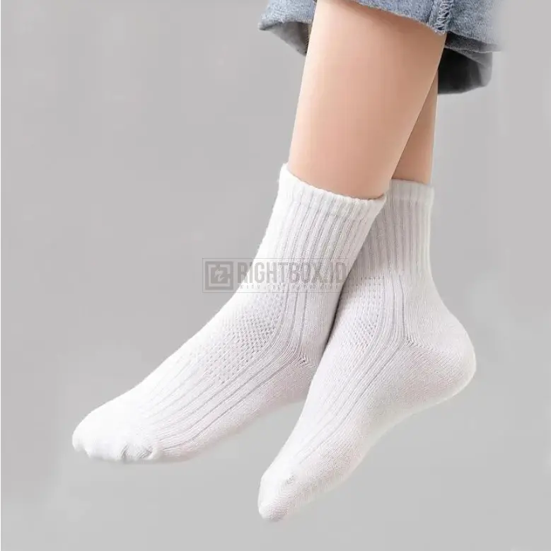 Rightbox ID, Kaos Kaki Anak-Anak, Polos, Bahan Lembut, One Size, Unisex 1