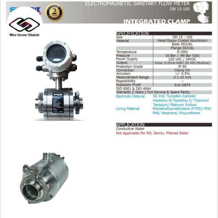 Jual Electromagnetic Sanitary Flow Meter Flowmeter Sanitary SHM 2 ...