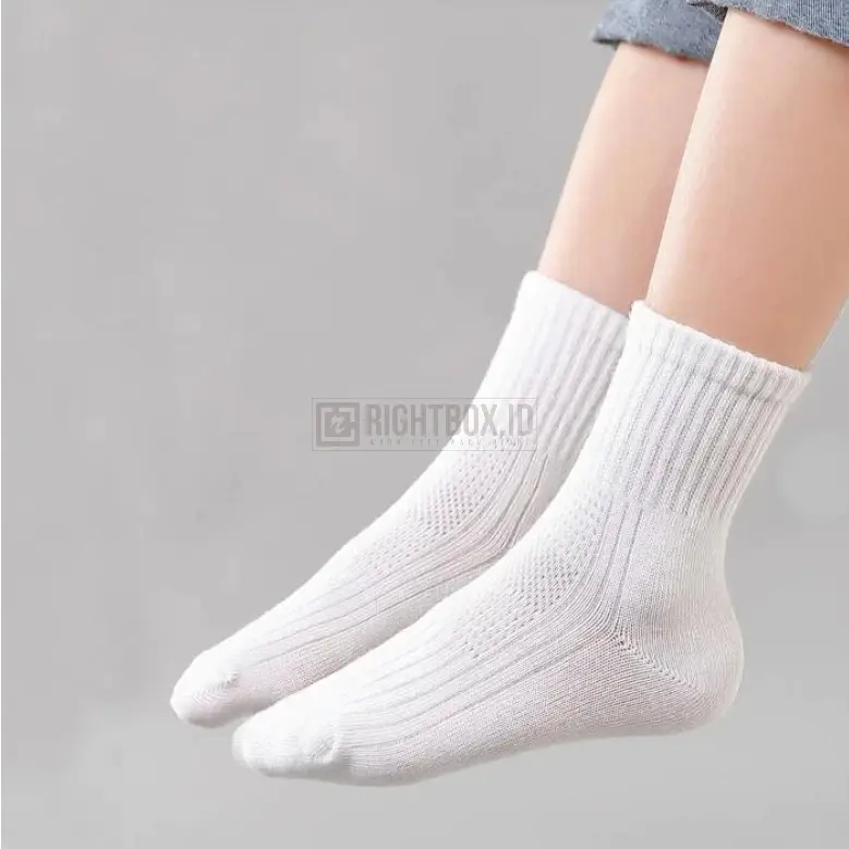 Rightbox ID, Kaos Kaki Anak-Anak, Polos, Bahan Lembut, One Size, Unisex 2