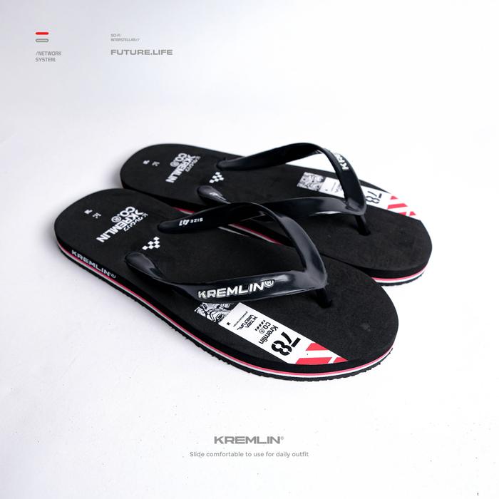 Gambar Kremlin Sandal Flip Flop - HELIX Black Merah - 39 dari Kremlin Clothing Kota Bandung Tokopedia