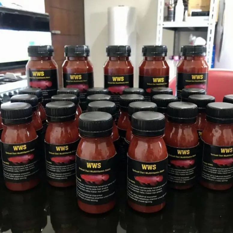 TERLARIS!!! WWS Vitamin untuk meningkatkan warna ikan Arwana 80ml 0