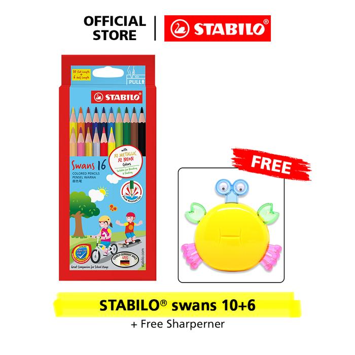 Gambar STABILO Swans Colored Pencils 10+6 pcs / Pensil Warna isi 10+6 pcs dari STABILO INDONESIA Kota Administrasi Jakarta Barat Tokopedia