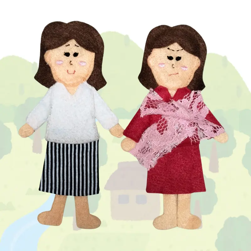 Bawang Merah & Putih | Alat Peraga Finger Puppet Flanel Cerita Rakyat |  Story Telling 6