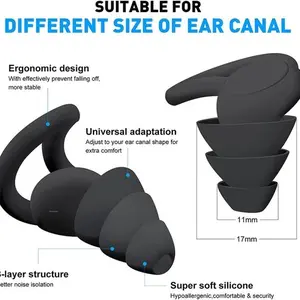 READY STOCK Penutup Kuping ear plug Telinga Tidur Peredam Suara Ear plug Earmuff Travel perjalanan tidur nyenyak ear muff