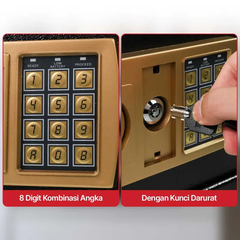 Kotak Brankas TaffGUARD Hotel Safety Box Password 20E 5