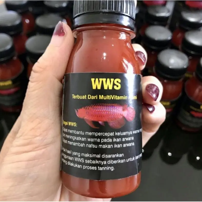 TERLARIS!!! WWS Vitamin untuk meningkatkan warna ikan Arwana 80ml 1