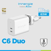 Gambar Charger INNERGIE C6 Duo 63W Type C 2 Port PD 3.0 PPS SFC Fast Charging dari LINDY INDONESIA Kota Administrasi Jakarta Barat 1 Tokopedia