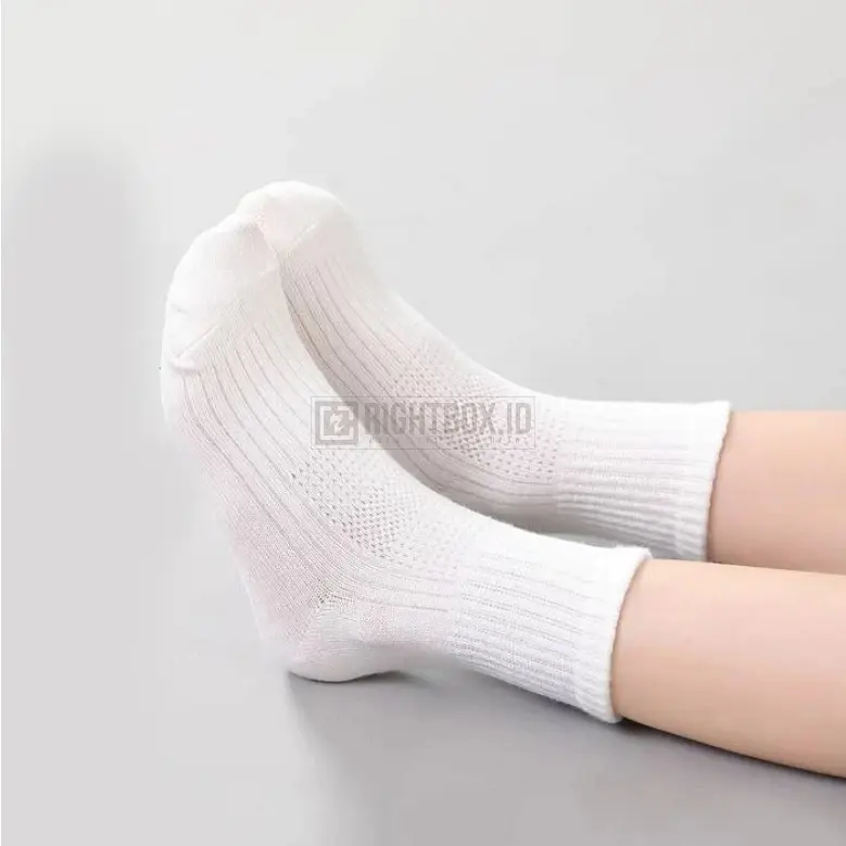 Rightbox ID, Kaos Kaki Anak-Anak, Polos, Bahan Lembut, One Size, Unisex 3