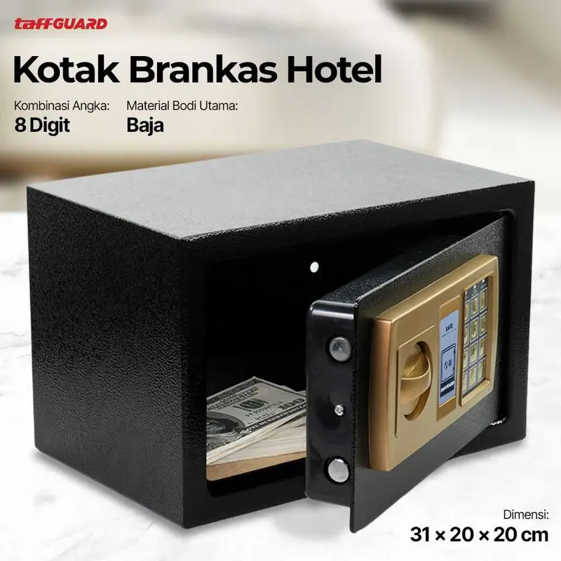 Kotak Brankas TaffGUARD Hotel Safety Box Password 20E 2