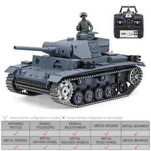 Heng Long 3848-1 1/16 2.4G RC Tank Car Vehicle Models
