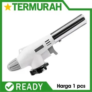 Kepala Flame Gun BBQ White Portable Gas Blow Torch Butane LAS api jet