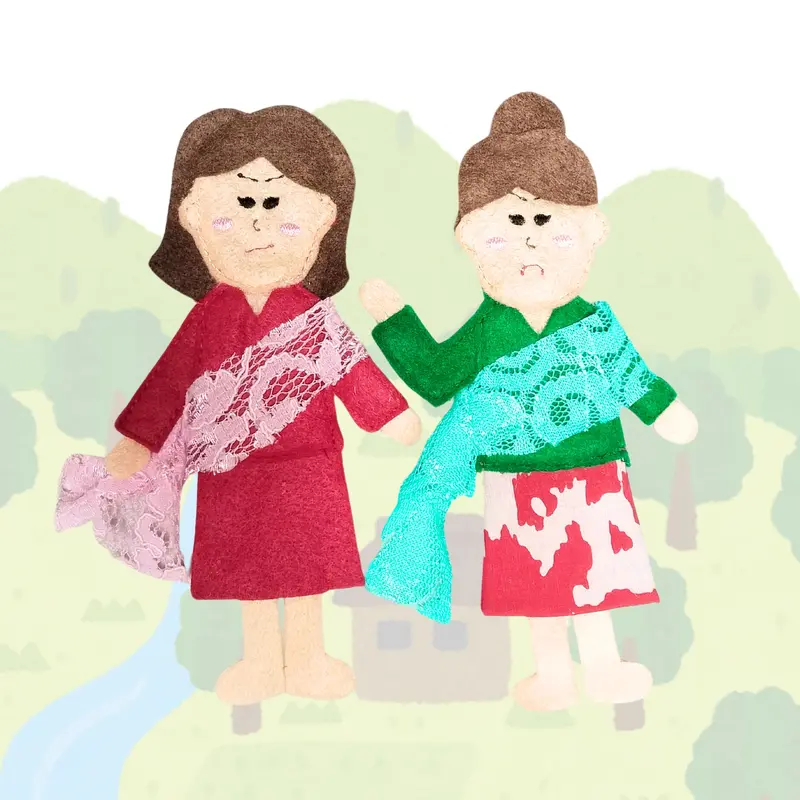 Bawang Merah & Putih | Alat Peraga Finger Puppet Flanel Cerita Rakyat |  Story Telling 4