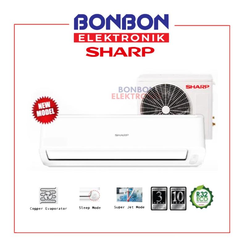 SHARP Air Conditioner Split 1/2PK / AC 0.5PK STANDARD AH-A5BEY / AH ...