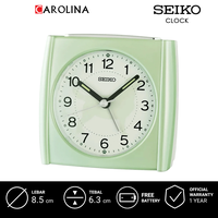 Gambar Jam Beker SEIKO Analog QHE209M Green Plastic Case White Dial Bedside Alarm Clock dari Carolina Watch Official Shop Kota Administrasi Jakarta Barat 1 Tokopedia