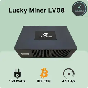 Lucky Miner LV08 4.5 TH Bitcoin BTC Lottery Solo Mining Kripto Cryptocurrency Asic 4.5T Bitaxe Lotre